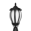 VERDI  Vintage Επιδαπέδιο Φωτιστικό Φαναράκι Μονόφωτο 1 x E27 IP44 Μαύρο Πλαστικό Σώμα - Μ17 x Π17 x Υ47cm