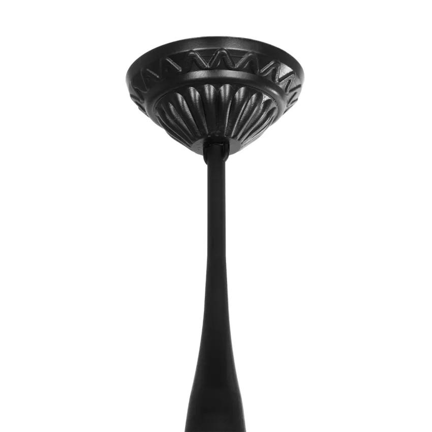 VERDI  Vintage Κρεμαστό Φωτιστικό Φαναράκι Μονόφωτο 1 x E27 IP44 Μαύρο Πλαστικό Σώμα - Μ17 x Π17 x Υ52cm