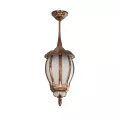 VERDI  Vintage Κρεμαστό Φωτιστικό Φαναράκι Μονόφωτο 1 x E27 IP44 Χάλκινο Πλαστικό Σώμα - Μ17 x Π17 x Υ47cm