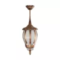 VERDI  Vintage Κρεμαστό Φωτιστικό Φαναράκι Μονόφωτο 1 x E27 IP44 Χάλκινο Πλαστικό Σώμα - Μ17 x Π17 x Υ47cm