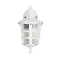 ZARDIN  Vintage Επιτοίχιο Φωτιστικό Φαναράκι Μονόφωτο 1 x E27 IP44 Λευκό Πλαστικό Σώμα - Μ22 x Π17 x Υ27cm