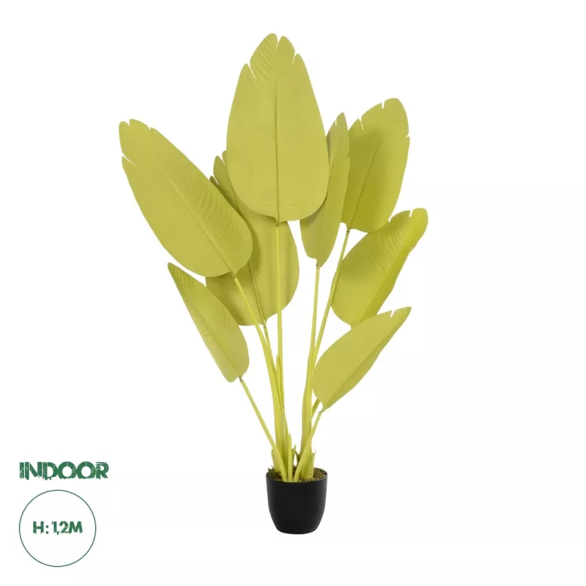 Τεχνητός Κήπος YELLOW STRELITZIA  Τεχνητό Διακοσμητικό Φυτό Κίτρινη Στερλίτσια Υ120cm