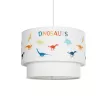 GLOBOSTAR® DINO  Παιδικό Κρεμαστό Φωτιστικό Οροφής με Ντουί 1 x E27 AC 220-240V IP20 - Πολύχρωμο - Μ30 x Π30 x Υ24cm