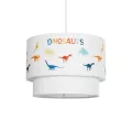 GLOBOSTAR® DINO  Παιδικό Κρεμαστό Φωτιστικό Οροφής με Ντουί 1 x E27 AC 220-240V IP20 - Πολύχρωμο - Μ30 x Π30 x Υ24cm
