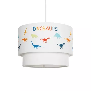 GLOBOSTAR® DINO  Παιδικό Κρεμαστό Φωτιστικό Οροφής με Ντουί 1 x E27 AC 220-240V IP20 - Πολύχρωμο - Μ30 x Π30 x Υ24cm