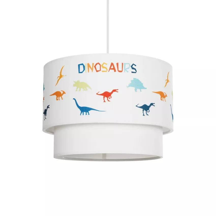 GLOBOSTAR® DINO  Παιδικό Κρεμαστό Φωτιστικό Οροφής με Ντουί 1 x E27 AC 220-240V IP20 - Πολύχρωμο - Μ30 x Π30 x Υ24cm