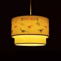 GLOBOSTAR® DINO  Παιδικό Κρεμαστό Φωτιστικό Οροφής με Ντουί 1 x E27 AC 220-240V IP20 - Πολύχρωμο - Μ30 x Π30 x Υ24cm