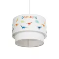 GLOBOSTAR® DINO  Παιδικό Κρεμαστό Φωτιστικό Οροφής με Ντουί 1 x E27 AC 220-240V IP20 - Πολύχρωμο - Μ30 x Π30 x Υ24cm