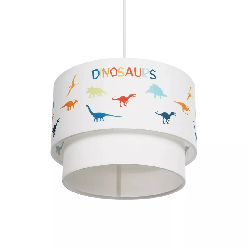 GLOBOSTAR® DINO  Παιδικό Κρεμαστό Φωτιστικό Οροφής με Ντουί 1 x E27 AC 220-240V IP20 - Πολύχρωμο - Μ30 x Π30 x Υ24cm