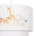 GLOBOSTAR® GIRAFFE  Παιδικό Κρεμαστό Φωτιστικό Οροφής με Ντουί 1 x E27 AC 220-240V IP20 - Πολύχρωμο - Μ30 x Π30 x Υ24cm