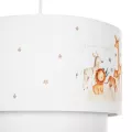 GLOBOSTAR® GIRAFFE  Παιδικό Κρεμαστό Φωτιστικό Οροφής με Ντουί 1 x E27 AC 220-240V IP20 - Πολύχρωμο - Μ30 x Π30 x Υ24cm