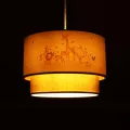 GLOBOSTAR® GIRAFFE  Παιδικό Κρεμαστό Φωτιστικό Οροφής με Ντουί 1 x E27 AC 220-240V IP20 - Πολύχρωμο - Μ30 x Π30 x Υ24cm