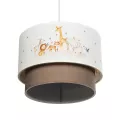 GLOBOSTAR® GIRAFFE  Παιδικό Κρεμαστό Φωτιστικό Οροφής με Ντουί 1 x E27 AC 220-240V IP20 - Πολύχρωμο - Μ30 x Π30 x Υ24cm