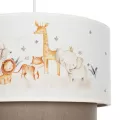 GLOBOSTAR® GIRAFFE  Παιδικό Κρεμαστό Φωτιστικό Οροφής με Ντουί 1 x E27 AC 220-240V IP20 - Πολύχρωμο - Μ30 x Π30 x Υ24cm