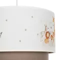 GLOBOSTAR® GIRAFFE  Παιδικό Κρεμαστό Φωτιστικό Οροφής με Ντουί 1 x E27 AC 220-240V IP20 - Πολύχρωμο - Μ30 x Π30 x Υ24cm