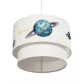GLOBOSTAR® SATURN  Παιδικό Κρεμαστό Φωτιστικό Οροφής με Ντουί 1 x E27 AC 220-240V IP20 - Πολύχρωμο - Μ30 x Π30 x Υ24cm
