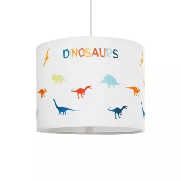 DINO  Παιδικό Κρεμαστό Φωτιστικό Φιγούρα Μονόφωτο 1 x E27 IP20 Λευκό Ύφασμα - Μ30 x Π30 x Υ70cm