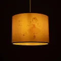 GLOBOSTAR® BALLERINA  Παιδικό Κρεμαστό Φωτιστικό Οροφής με Ντουί 1 x E27 AC 220-240V IP20 - Ροζ - Μ28 x Π28 x Υ24cm