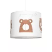 BEAR  Παιδικό Κρεμαστό Φωτιστικό Φιγούρα Μονόφωτο 1 x E27 IP20 Λευκό Ύφασμα - Μ28 x Π28 x Υ70cm