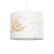 GLOBOSTAR® MOON  Παιδικό Κρεμαστό Φωτιστικό Οροφής με Ντουί 1 x E27 AC 220-240V IP20 - Πολύχρωμο - Μ28 x Π28 x Υ24cm