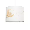 GLOBOSTAR® MOON  Παιδικό Κρεμαστό Φωτιστικό Οροφής με Ντουί 1 x E27 AC 220-240V IP20 - Πολύχρωμο - Μ28 x Π28 x Υ24cm