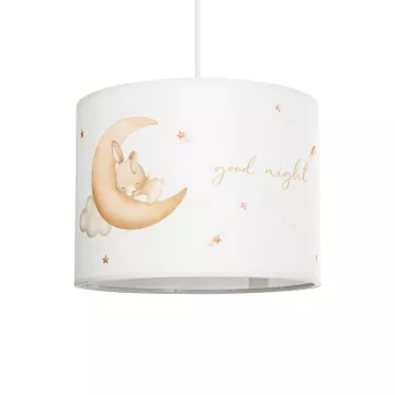 GLOBOSTAR® MOON  Παιδικό Κρεμαστό Φωτιστικό Οροφής με Ντουί 1 x E27 AC 220-240V IP20 - Πολύχρωμο - Μ28 x Π28 x Υ24cm