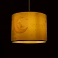 GLOBOSTAR® MOON  Παιδικό Κρεμαστό Φωτιστικό Οροφής με Ντουί 1 x E27 AC 220-240V IP20 - Πολύχρωμο - Μ28 x Π28 x Υ24cm