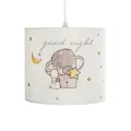 ELEPHANT  Παιδικό Κρεμαστό Φωτιστικό Φιγούρα Μονόφωτο 1 x E27 IP20 Λευκό Ύφασμα - Μ24 x Π24 x Υ70cm