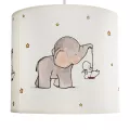 ELEPHANT  Παιδικό Κρεμαστό Φωτιστικό Φιγούρα Μονόφωτο 1 x E27 IP20 Λευκό Ύφασμα - Μ24 x Π24 x Υ70cm