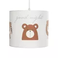 BEAR  Παιδικό Κρεμαστό Φωτιστικό Φιγούρα Μονόφωτο 1 x E27 IP20 Λευκό Ύφασμα - Μ24 x Π24 x Υ70cm