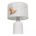 MOON  Παιδικό Eπιτραπέζιο Φωτιστικό Φιγούρα Μονόφωτο 1 x E27 IP20 Λευκό Ύφασμα - Μ24 x Π24 x Υ32cm