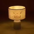 GLOBOSTAR® OWL  Παιδικό Επιτραπέζιο Φωτιστικό Πορτατίφ με Ντουί 1 x E27 AC 220-240V IP20 - Πολύχρωμο - Μ24 x Π24 x Υ32cm