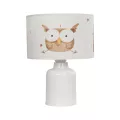 GLOBOSTAR® OWL  Παιδικό Επιτραπέζιο Φωτιστικό Πορτατίφ με Ντουί 1 x E27 AC 220-240V IP20 - Πολύχρωμο - Μ24 x Π24 x Υ32cm