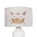 GLOBOSTAR® OWL  Παιδικό Επιτραπέζιο Φωτιστικό Πορτατίφ με Ντουί 1 x E27 AC 220-240V IP20 - Πολύχρωμο - Μ24 x Π24 x Υ32cm