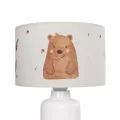 GLOBOSTAR® OWL  Παιδικό Επιτραπέζιο Φωτιστικό Πορτατίφ με Ντουί 1 x E27 AC 220-240V IP20 - Πολύχρωμο - Μ24 x Π24 x Υ32cm