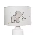 ELEPHANT  Παιδικό Eπιτραπέζιο Φωτιστικό Πορτατίφ Μονόφωτο 1 x E27 IP20 Πολύχρωμο Ύφασμα με Λευκό Πλαστικό - Μ24 x Π24 x Υ32cm