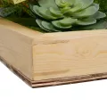 Τεχνητός Κήπος VARIOUS   Τεχνητό Διακοσμητικό Φυλλωσιάς σε Ξύλινο Πάνελ  - Κάθετος Κήπος Μιξ Μ60 x Π60 x Υ32cm