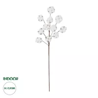 Τεχνητός Κήπος COTTON BRANCH  Τεχνητό Διακοσμητικό Κλαδί Βαμβάκι Μ30 x Π6 x Υ80 cm