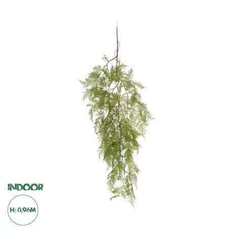 Τεχνητός Κήπος HANGING FERN  Τεχνητό Διακοσμητικό Κρεμαστό Φυτό Φτέρης Μ32 x Π14 x Υ96cm