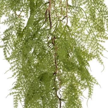 Τεχνητός Κήπος HANGING FERN  Τεχνητό Διακοσμητικό Κρεμαστό Φυτό Φτέρης Μ32 x Π14 x Υ96cm