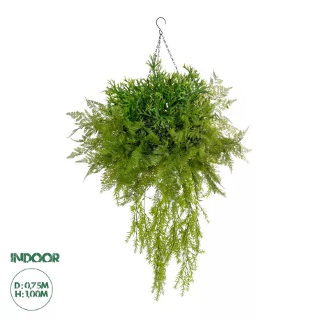 Τεχνητός Κήπος BOUQUET VARIOUS HANGING   Τεχνητό Κρεμαστό Διακοσμητικό Φυτό Μιξ Μ75 x Π75 x Y100cm