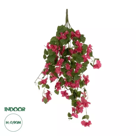 Τεχνητός Κήπος BOUGAINVILLEA BRANCH  Τεχνητό Κρεμαστό Διακοσμητικό Κλαδί Μπουκανβίλιας Φουξ Μ45 x Π12 x Υ90cm