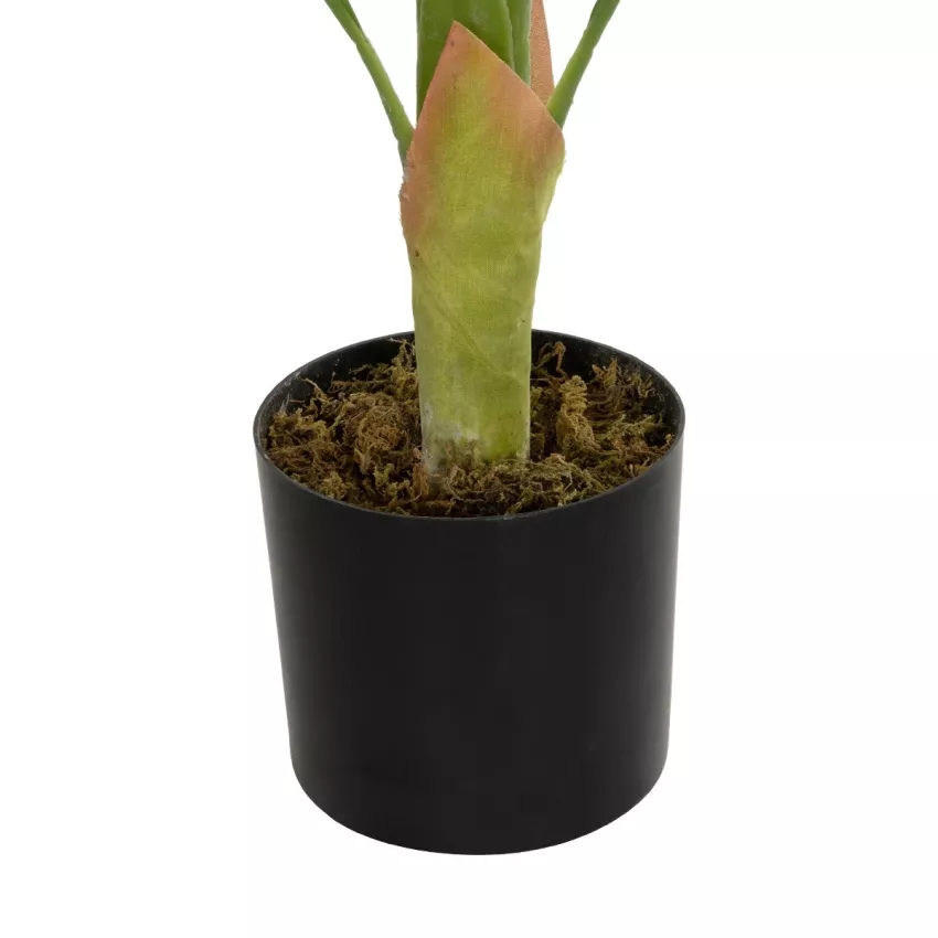 Τεχνητός Κήπος ALBINO MONSTERA  Τεχνητό Διακοσμητικό Φυτό Πράσινη & Λευκή Μονστέρα Μ90 x Π90 x Υ90cm