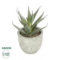 Τεχνητός Κήπος SUCCULENT ALOE  Τεχνητό Διακοσμητικό Φυτό Αλόη Μ6 x Π6 x Υ12cm