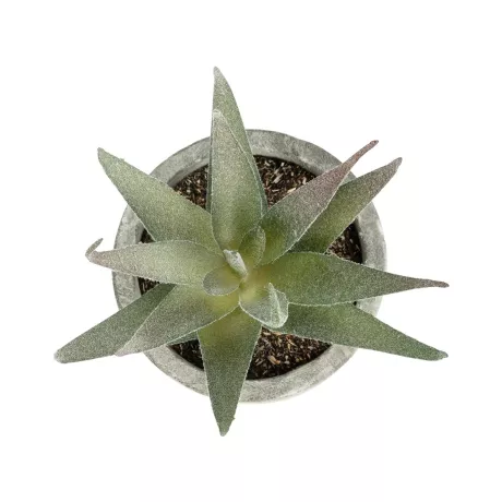 Τεχνητός Κήπος SUCCULENT ALOE  Τεχνητό Διακοσμητικό Φυτό Αλόη Μ6 x Π6 x Υ12cm