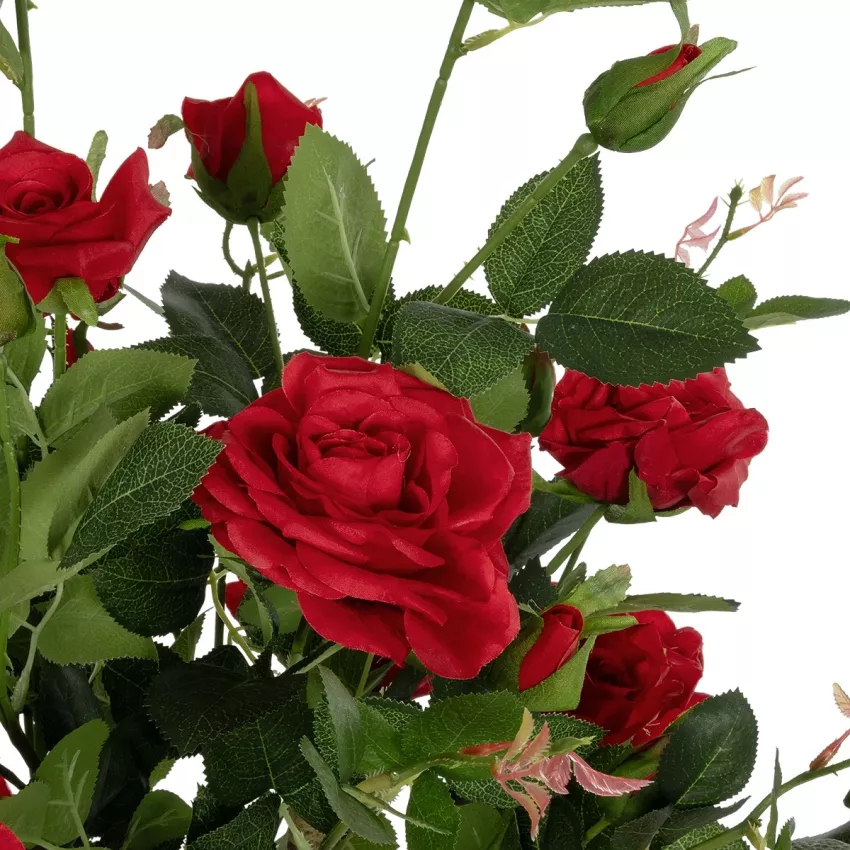 Τεχνητός Κήπος RED ROSES  Τεχνητό Διακοσμητικό Δέντρο Τριανταφυλλιά Μ50 x Π50 x Υ90cm