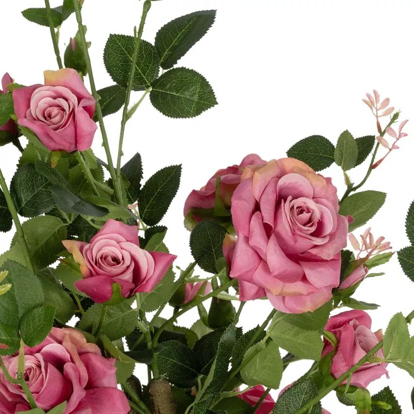 Τεχνητός Κήπος PINK ROSES  Τεχνητό Διακοσμητικό Δέντρο Τριανταφυλλιά Μ50 x Π50 x Υ90cm