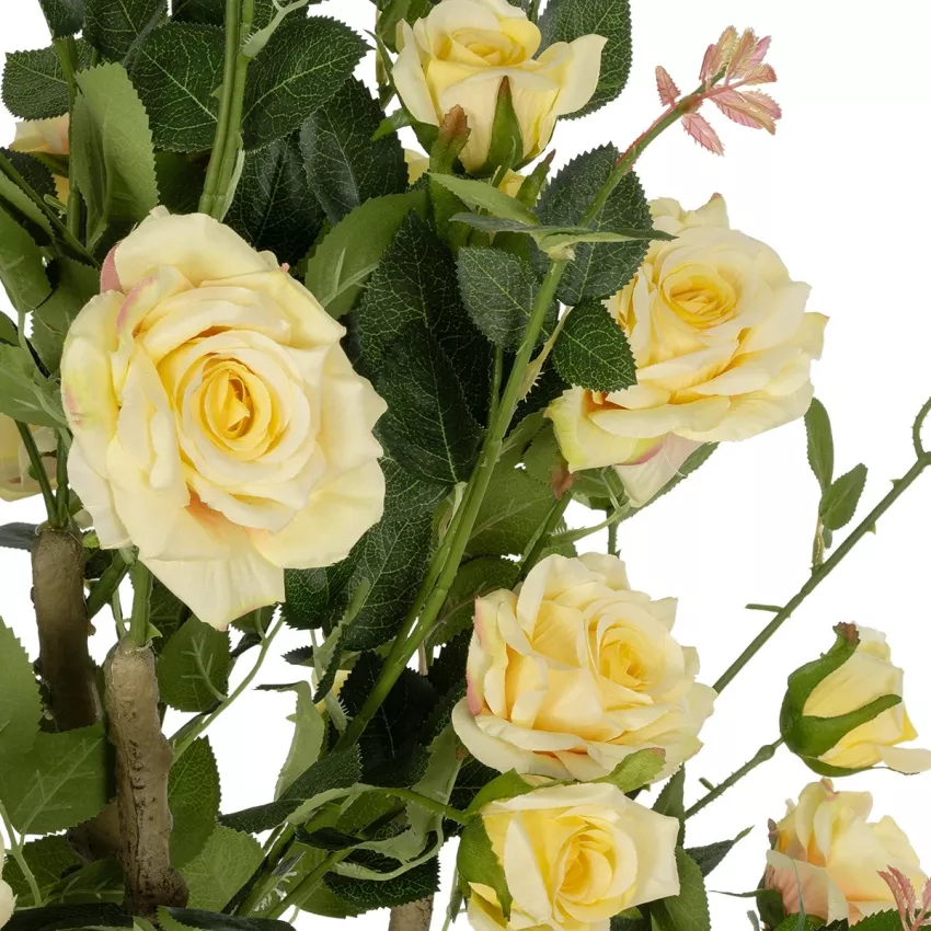 Τεχνητός Κήπος YELLOW ROSES  Τεχνητό Διακοσμητικό Δέντρο Τριανταφυλλιά Μ50 x Π50 x Υ90cm