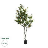 Τεχνητός Κήπος ORANGE TREE  Τεχνητό Διακοσμητικό Δέντρο Πορτοκαλιά Μ110 x Π80 x Υ200cm