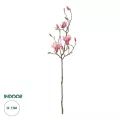 Τεχνητός Κήπος WHITE - PINK MAGNOLIA  Τεχνητό Διακοσμητικό Κλαδί Ροζ Μανόλια Μ30 x Π13 x Υ110cm